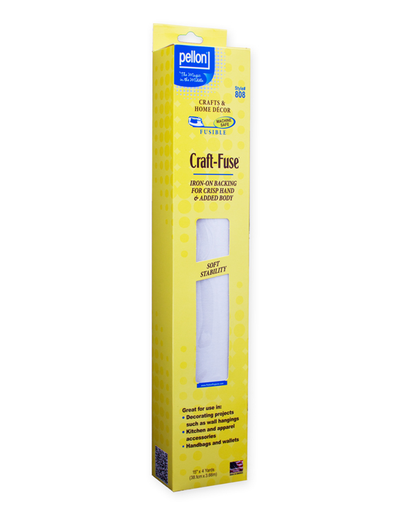 Pellon Craft-Fuse 808 Fusible Interfacing, White 20 wide